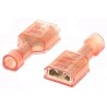 TE Connectivity Ultra-Fast .250 Red Insulated Female Spade Connector Crimp 6.35 x 0.81 mm Tab Size 2-520184-4