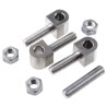 Pinet Steel Block Hinge, Bolt-On Fixing, 36mm Length x 12mm Width x 12mm Thickness 407-7256