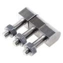 Pinet Steel Block Hinge, Bolt-On Fixing, 36mm Length x 12mm Width x 12mm Thickness 407-7256