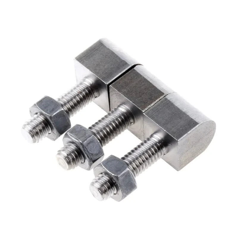 Pinet Steel Block Hinge, Bolt-On Fixing, 36mm Length x 12mm Width x 12mm Thickness 407-7256
