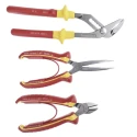 Facom 3-Piece 1000 V Insulated Plier Set Includes Cutters, Long Nose Pliers, Water Pump Pliers VE.A3