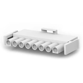 TE Connectivity Universal MATE-N-LOK Male Connector Housing 6.35 mm Pitch 8 Way 1 Row Straight 640586-1