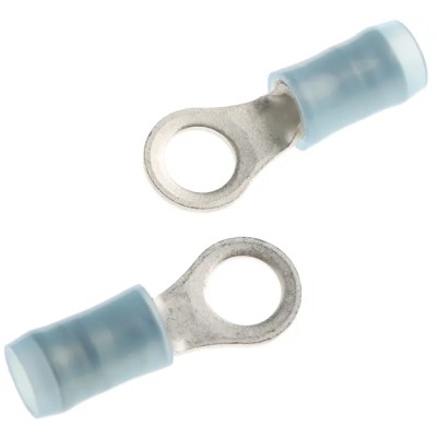TE Connectivity PIDG Insulated Ring Terminal M5 Stud Size, Blue, 16 AWG to 14 AWG Wire Size 51864-2