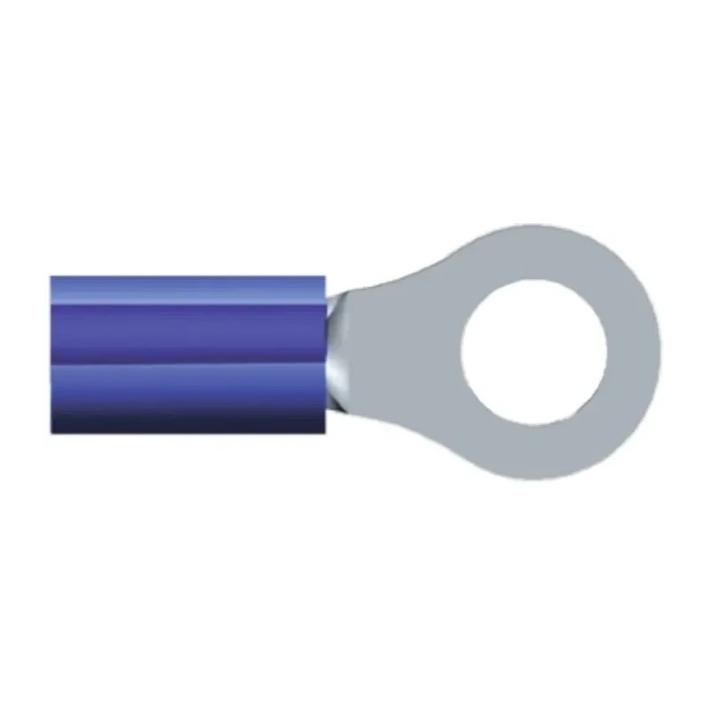 TE Connectivity PIDG Insulated Ring Terminal M6 Stud Size 16 AWG 14 AWG Wire Size Blue 2-320563-3