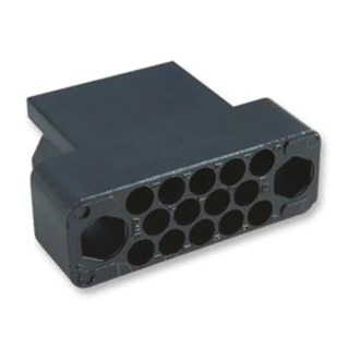 TE Connectivity M Male Connector Housing, 3.81 mm Pitch, 14 Way, 3 Row Straight 201355-1