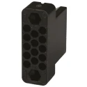 TE Connectivity M Female Connector Housing 14 Way 3 Row Straight Panel Mount 3.81 mm Pitch 201298-1