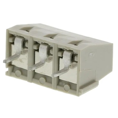 TE Connectivity Buchanan Series PCB Terminal Block 3-Contact 5 mm Pitch 1 Row 1546216-3