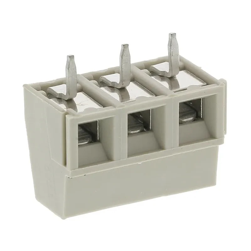 TE Connectivity Buchanan Series Low Profile PCB Terminal Block 3-Contact 5 mm Pitch 1 Row 300V AC 13.5A Polyamide 1546216-3