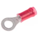 TE Connectivity PIDG Insulated Ring Terminal M4 Stud Size 22 AWG to 16 AWG Wire Size Red 2-31890-1