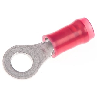 TE Connectivity PIDG Insulated Ring Terminal M4 Stud Size 22 AWG to 16 AWG Wire Size Red 2-31890-1