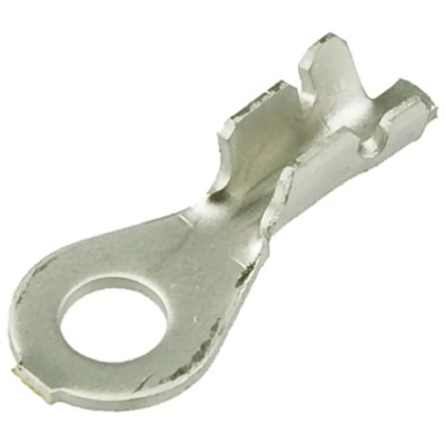 TE Connectivity Uninsulated Ring Terminal M5 Stud Size 20 AWG - 16 AWG Wire Size Grey 160102-1