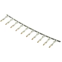 TE Connectivity Mini-Universal MATE-N-LOK Series Female Crimp Terminal, 22 AWG Min Crimp, 18 AWG Max, Gold Plated 1-770904-0