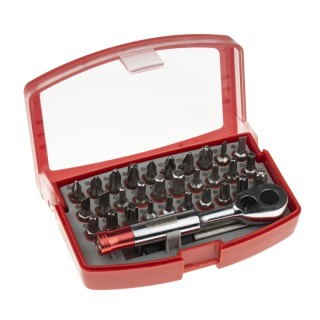 RS PRO Hex Phillips Pozidriv Slotted Tamperproof Torx Screwdriver Bit Set 32 Pieces 60mm Overall Length 25mm Drive 710-0621