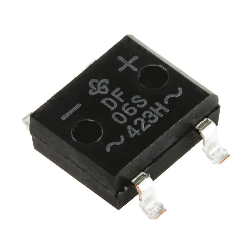 Vishay Bridge Rectifier, Surface Mount, 600 V Peak Reverse Voltage, 50 A Surge Current, 4-Pin Single DF06S-E3/77