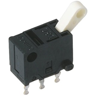 Omron Subminiature Micro Switch SPDT Silver Plated Contact 100mA Lever Actuator D3C-1210