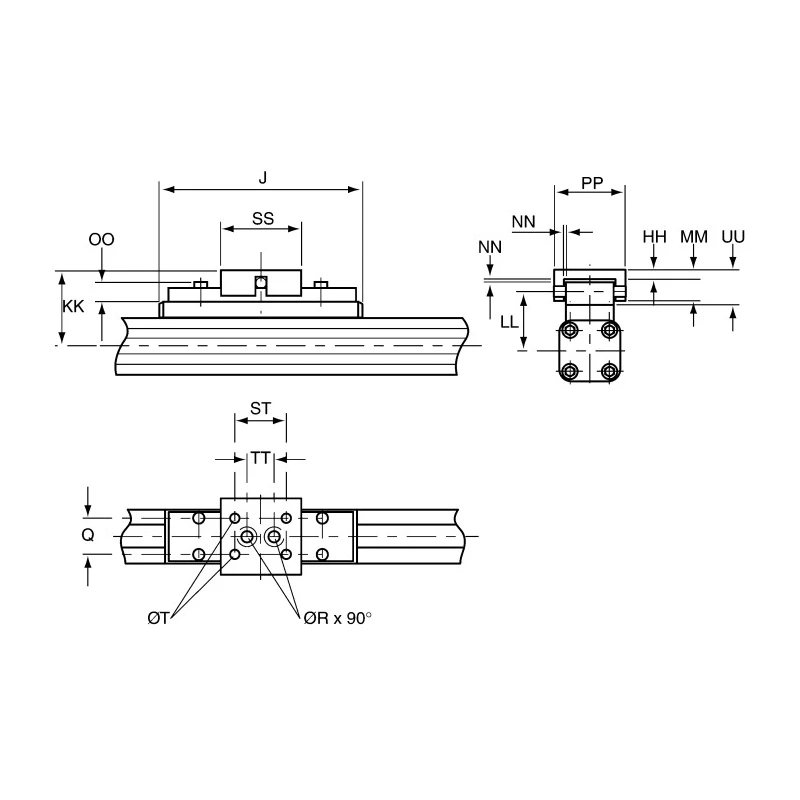 Parker Origa Clevis Mount for OSP-E25/32 Rodless Electric Linear Actuators 20005FIL