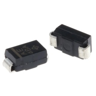 Vishay 1-Element Uni-Directional TVS Diode 400 W, 2-Pin DO-214 SMAJ5.0A-E3/5A