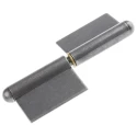 RS PRO Steel Flag Hinge, 81.5 mm Length x 48 mm Width x 2 mm Thickness, Free Swinging Closing Type 726-4131