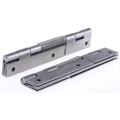 RS PRO Steel Piano Style Hinge with Spring Loaded Pin, 160 mm Length, 46 mm Width, 1.5 mm Thickness 726-4100