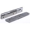 RS PRO Steel Piano Style Hinge with Spring Loaded Pin, 160 mm Length, 46 mm Width, 1.5 mm Thickness 726-4100