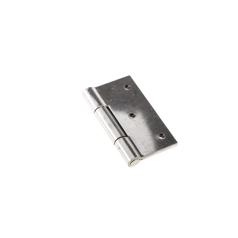 RS PRO Stainless Steel Butt Hinge with Fixed Pin, Screw Fixing, 70 mm x 70 mm x 2 mm 726-4116