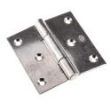RS PRO Stainless Steel Butt Hinge with Fixed Pin, Screw Fixing, 70 mm x 70 mm x 2 mm 726-4116