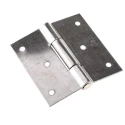 RS PRO Stainless Steel Butt Hinge with Fixed Pin, Screw Fixing, 70 mm x 70 mm x 2 mm 726-4116