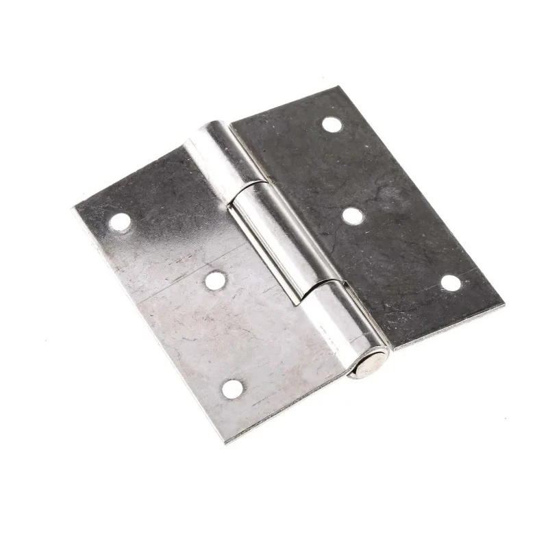 RS PRO Stainless Steel Butt Hinge with Fixed Pin, Screw Fixing, 70 mm x 70 mm x 2 mm 726-4116