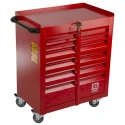 RS PRO 6 Drawer Wheeled Roller Cabinet Steel with Central Locking Mechanism and 75mm Diameter Wheels 753-1595