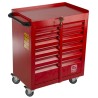 RS PRO 6 Drawer Wheeled Roller Cabinet Steel with Central Locking Mechanism and 75mm Diameter Wheels 753-1595