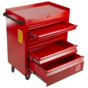 RS PRO 6 Drawer Wheeled Roller Cabinet Steel with Central Locking Mechanism and 75mm Diameter Wheels 753-1595