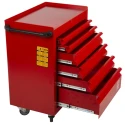 RS PRO 6 Drawer Wheeled Roller Cabinet Steel with Central Locking Mechanism and 75mm Diameter Wheels 753-1595