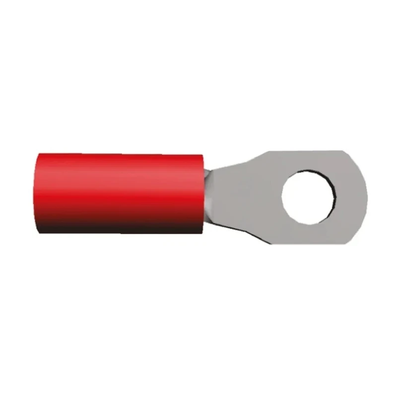 TE Connectivity PIDG Insulated Ring Terminal M2.5 Stud Size 22 AWG 16 AWG Wire Size Red 130451