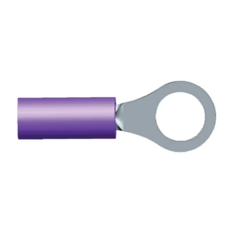 TE Connectivity PIDG Insulated Ring Terminal M4 Stud Size 20 AWG Wire Size, Purple 152894