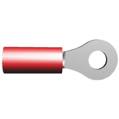 TE Connectivity PIDG Insulated Ring Terminal M3.5 Stud Size 22 AWG 16 AWG Wire Size Red 326878