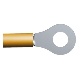 TE Connectivity DG STRATO-THERM Insulated Ring Terminal M4 Stud Size 22 AWG to 16 AWG Orange 321897