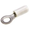 TE Connectivity PIDG Insulated Ring Terminal, M5 Stud Size, 14 AWG - 12 AWG Wire Size, Nylon Insulation, Red White 152872