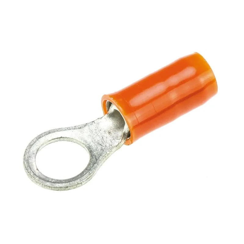 TE Connectivity PIDG Insulated Ring Terminal M5 Stud Size 18 AWG 16 AWG Wire Size Orange Red 152881