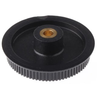 RS PRO Timing Belt Pulley Glass Filled Polycarbonate, Brass 6 mm Bore, 2 mm Pitch, 80 Teeth PP80MXL025MI