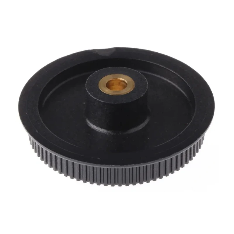 RS PRO Timing Belt Pulley Glass Filled Polycarbonate, Brass 6 mm Bore, 2 mm Pitch, 80 Teeth PP80MXL025MI