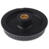 RS PRO Timing Belt Pulley Glass Filled Polycarbonate, Brass 6 mm Bore, 2 mm Pitch, 80 Teeth PP80MXL025MI
