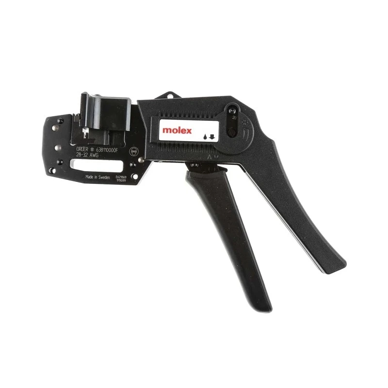 Molex Hand Crimp Tool for PicoBlade Receptacle 32 to 26AWG, Ratcheting Operation, 1 in 63811-0000