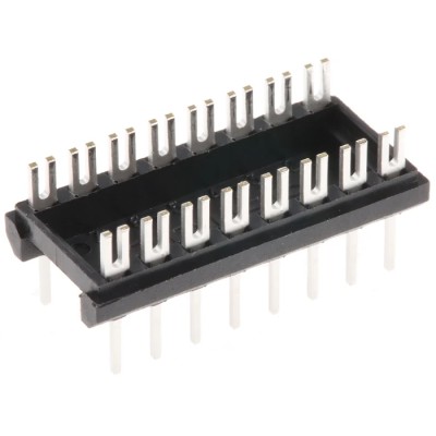 Aries Electronics 16-Way Through Hole Mount DIL Header 2.54 mm Pitch Brass Contacts Tin over Nickel Plating 2A 16-600-10