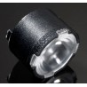 Ledil Lisa2 Series 1-Way LED Lens 36 to 46° Wide Angle Beam Polymethyl Methacrylate Black Diameter 9.9mm FP11002_LISA2-W-PIN