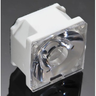 Ledil Rose Series Square 1-Way LED Lens 7° Spot Beam Polycarbonate 5mm Diameter 21.6x21.6x13.9mm FA10299_OSS-RS