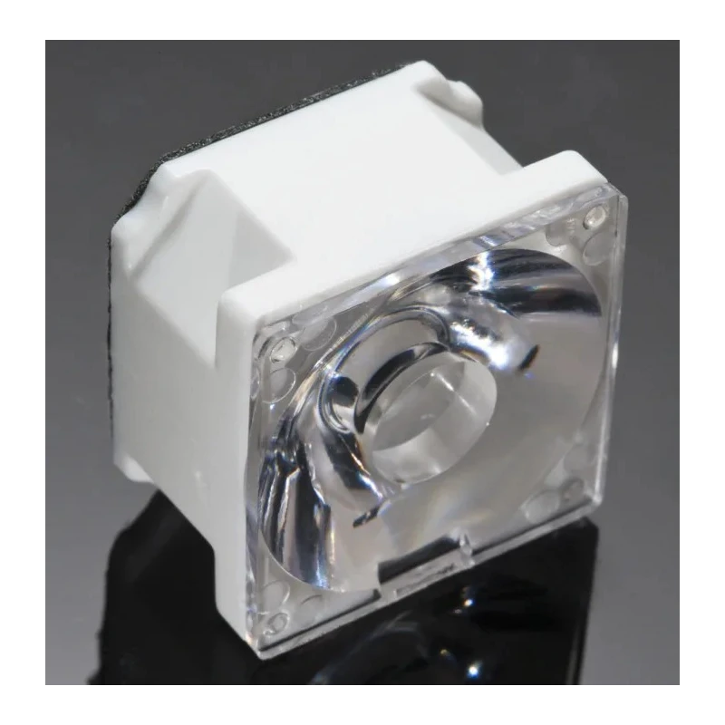 Ledil Rose Series Square 1-Way LED Lens 7° Spot Beam Polycarbonate 5mm Diameter 21.6x21.6x13.9mm FA10299_OSS-RS