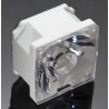Ledil Rose Series Square 1-Way LED Lens 7° Spot Beam Polycarbonate 5mm Diameter 21.6x21.6x13.9mm FA10299_OSS-RS