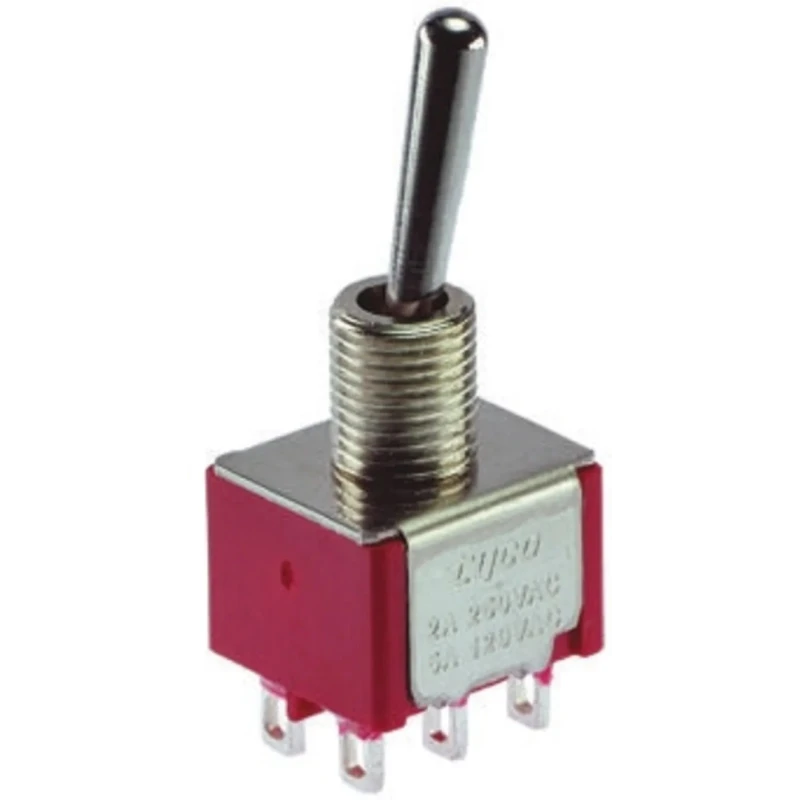 TE Connectivity Panel Mount Toggle Switch On-Off-On SPDT Solder Terminal 24 V dc 20 V ac 3-1825137-8