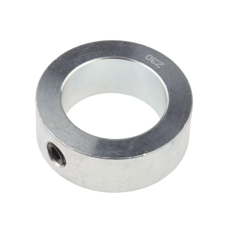 RS PRO Steel Shaft Collar, One Piece, Set Screw, Bore 30 mm, Outside Diameter 45 mm, Width 16 mm, Zinc Plated 823-6989