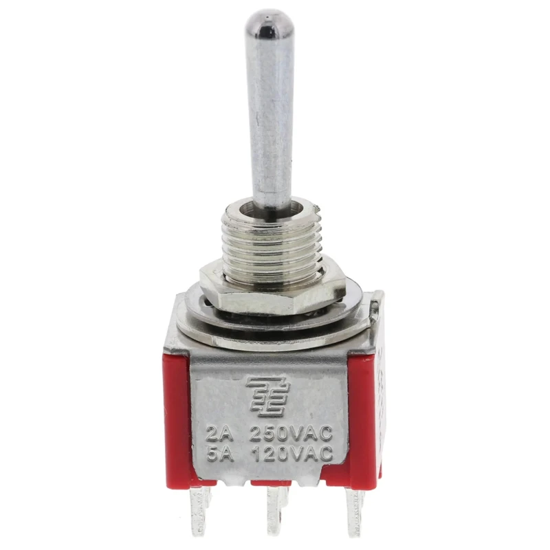 TE Connectivity Gemini A Series Panel Mount Toggle Switch, DPDT, On-On-On, Solder Terminal, 28 V dc, 125 V ac 3-1825139-4
